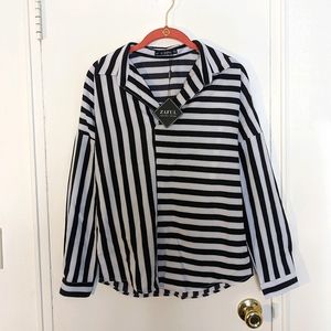 NWT Striped long sleeve blouse